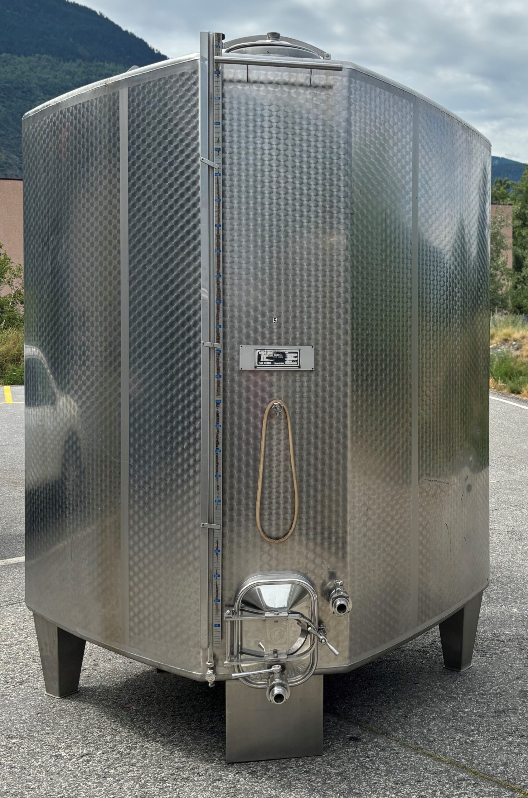 Cuve inox d'angle